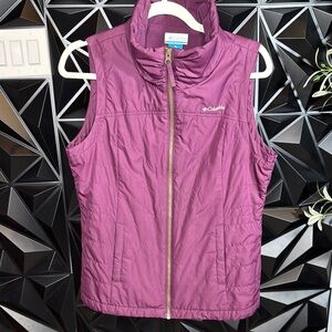 Columbia Purple  Vest Sz M